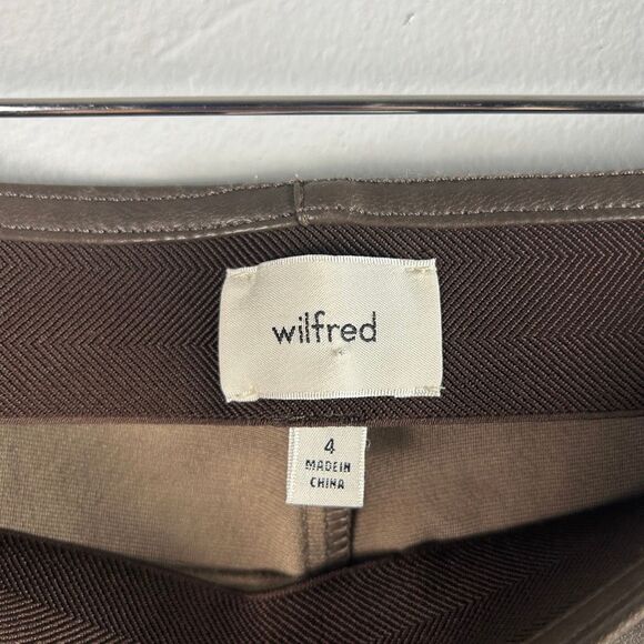 Aritzia Wilfred Elaine High-waist flared Vegan Leather pants - Picture 3 of 7